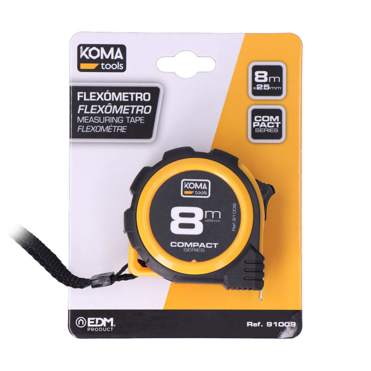 Mērlente Koma Tools Compact ABS 8 m x 25 mm